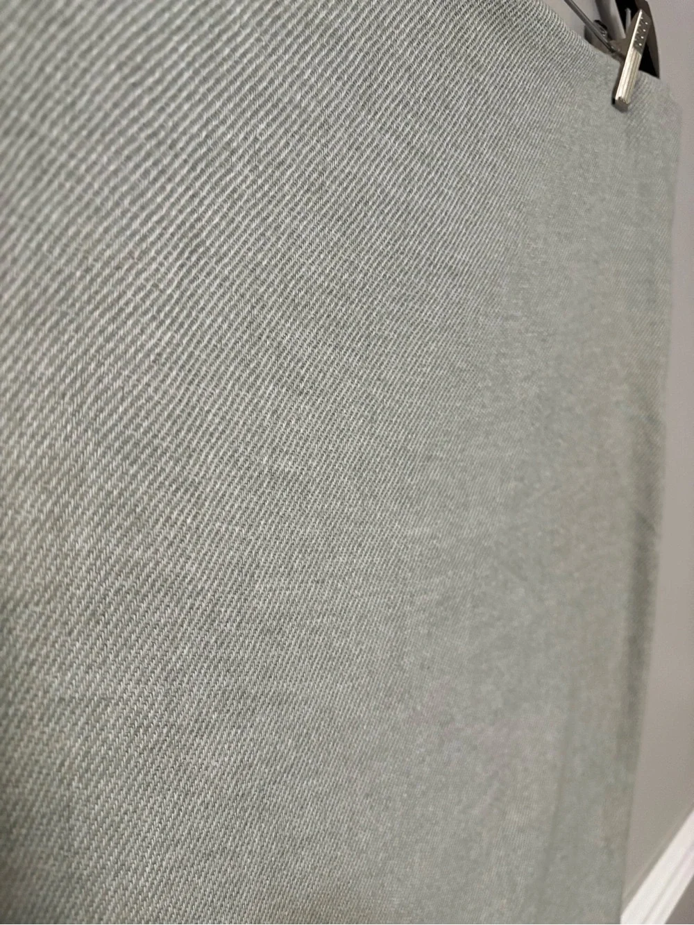 IKEA Mint Green Cream Herringbone Fringe Throw Blanket Wrap Shawl 62” x 52”